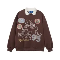 Men's Sweater/Fleece Shirt Pullovers Long Sleeve Men's Hoodies & Sweatshirts American Retro Cartoon Anime main image 2