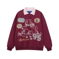 Men's Sweater/Fleece Shirt Pullovers Long Sleeve Men's Hoodies & Sweatshirts American Retro Cartoon Anime sku image 4