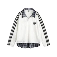 Women's Adults Men's Sweater/Fleece Shirt Pullovers Long Sleeve Men's Hoodies & Sweatshirts American Retro Hollow Out main image 2