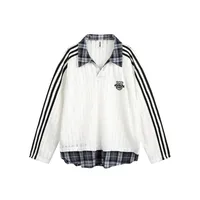 Women's Adults Men's Sweater/Fleece Shirt Pullovers Long Sleeve Men's Hoodies & Sweatshirts American Retro Hollow Out sku image 8