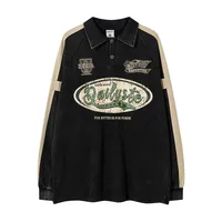 Men's T-shirt Pullovers Long Sleeve Men's Hoodies & Sweatshirts American Retro Letter sku image 3