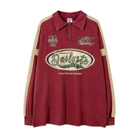 Men's T-shirt Pullovers Long Sleeve Men's Hoodies & Sweatshirts American Retro Letter main image 3