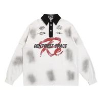 Men's Sweater/Fleece Shirt Pullovers Long Sleeve Men's Hoodies & Sweatshirts American Retro Contrast Collar main image 3