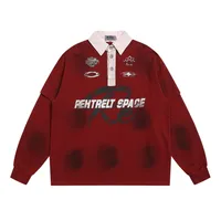 Men's Sweater/Fleece Shirt Pullovers Long Sleeve Men's Hoodies & Sweatshirts American Retro Contrast Collar main image 4