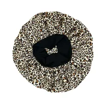 Hot Sale Printed Wide-brimmed Nightcap Hair Condiment Hat Leopard Print Sal Hair Loss Elastic Chemotherapy Cap Round Hat main image 5