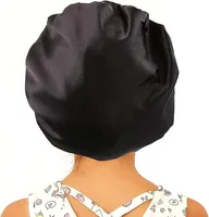 Hot Sale Printed Wide-brimmed Nightcap Hair Condiment Hat Leopard Print Sal Hair Loss Elastic Chemotherapy Cap Round Hat sku image 2