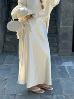 2025 Spring And Summer Royal Sister Style Solid Color Printing Others Maxi Long Dress Skirts sku image 7