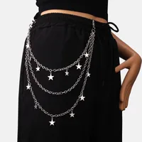 New Style All-match Five-pointed Star Pendant Chain Trendy Hip-hop Men's And Women's Jeans Waist Chain Fashion Ins Style Accessories main image 2