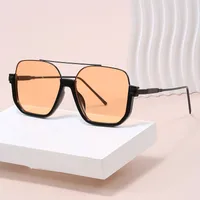 Manufacturers Europe And The United States New Sunglasses Large Frame Thin Face Double Beam Anti-ultraviolet Glasses Sunglasses Women main image 2