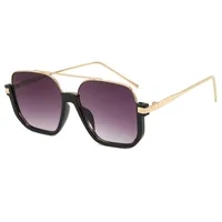 Manufacturers Europe And The United States New Sunglasses Large Frame Thin Face Double Beam Anti-ultraviolet Glasses Sunglasses Women main image 5