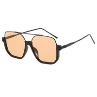 Manufacturers Europe And The United States New Sunglasses Large Frame Thin Face Double Beam Anti-ultraviolet Glasses Sunglasses Women sku image 2