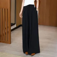 Wide Leg Pants Women's  Spring And Summer New Loose High Waist Fashion All-match Pleated Drape Lazy Stylish Skirt Pants main image 2