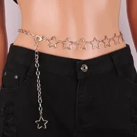 Ornament Simple Fashion Hollowed-out Five-Pointed Star Hot Girl Waist Chain Personality All-Match XINGX Body Chains Accessories main image 1