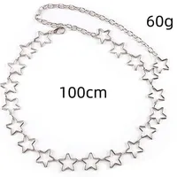 Ornament Simple Fashion Hollowed-out Five-Pointed Star Hot Girl Waist Chain Personality All-Match XINGX Body Chains Accessories main image 4