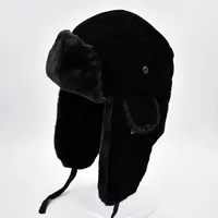 Lei Feng Hat Men's Winter Velvet Thick Cotton Hat Women's Cycling Ear Protectors Warm Northeast Train Head Hat Foreign Trade sku image 2