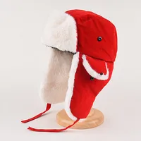 Lei Feng Hat Men's Winter Velvet Thick Cotton Hat Women's Cycling Ear Protectors Warm Northeast Train Head Hat Foreign Trade sku image 8