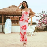 Summer Popular  Travel And Vacation Style Dress Seaside Beach Design Printed Long Skirt main image 3