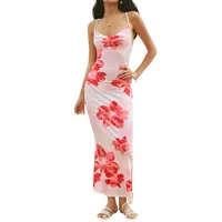 Summer Popular  Travel And Vacation Style Dress Seaside Beach Design Printed Long Skirt main image 5