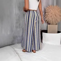 Europe, America, Spring And Summer   New Four Seasons Casual Wide Leg Pants Printed Explosions Loose Pants For Women main image 2