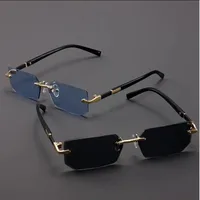 New Arrival Frameless Fashion Sunglasses  Trendy Cut-Edge Sunglasses Personalized Jelly Color Sunglasses Frameless Sunglasses main image 1