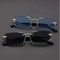 New Arrival Frameless Fashion Sunglasses  Trendy Cut-Edge Sunglasses Personalized Jelly Color Sunglasses Frameless Sunglasses main image 2