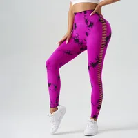 Classic Style Sport Style Tie Dye Nylon Spandex Active Bottoms Yoga Pants Sweatpants main image 1
