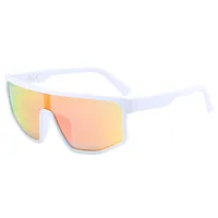 Large Frame Sports Cycling Glasses Windproof Women's And Men's  Mountaineering  Sunglasses  Cycling Colorful Sunglasses sku image 6