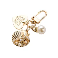 Metal Keychain Wholesale Cute Shell Key Pendant Wholesale Ins Bag Pendant Creative Small Gifts main image 2