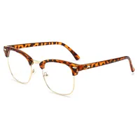 Classic Sunglasses Retro Rice Nail Half Frame Sunglasses Men's And Women's Fashion Color Film Reflective Glasses Manufacturers Wholesale sku image 14