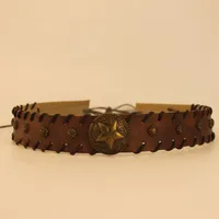 Cowboy Hat Hat With Decorative Ethnic Style Hat Straw Hat Hot Hat Belt sku image 67