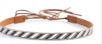 Cowboy Hat Hat With Decorative Ethnic Style Hat Straw Hat Hot Hat Belt sku image 48