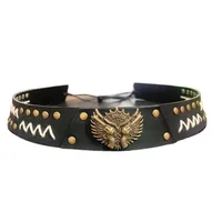 Cowboy Hat Hat With Decorative Ethnic Style Hat Straw Hat Hot Hat Belt sku image 78