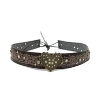 Cowboy Hat Hat With Decorative Ethnic Style Hat Straw Hat Hot Hat Belt sku image 93