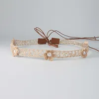 Cowboy Hat Hat With Decorative Ethnic Style Hat Straw Hat Hot Hat Belt sku image 30
