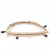Cowboy Hat Hat With Decorative Ethnic Style Hat Straw Hat Hot Hat Belt sku image 16