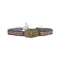 Cowboy Hat Hat With Decorative Ethnic Style Hat Straw Hat Hot Hat Belt sku image 63