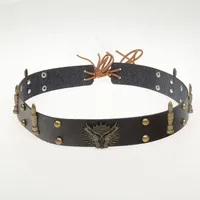 Cowboy Hat Hat With Decorative Ethnic Style Hat Straw Hat Hot Hat Belt sku image 86