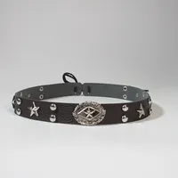Cowboy Hat Hat With Decorative Ethnic Style Hat Straw Hat Hot Hat Belt sku image 71