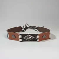 Cowboy Hat Hat With Decorative Ethnic Style Hat Straw Hat Hot Hat Belt sku image 65