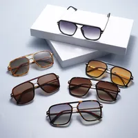 3583 Double Beam Plastic Metal Classic Sunglasses Sunglasses  E-commerce Foreign Trade  UV400 Fashion main image 1