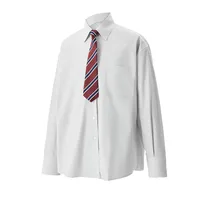 Jiayiku Men's  Spring New Style Simple Campus Style Jk Design Tie Shirt Long Sleeve Ins Fashionable And Handsome main image 2