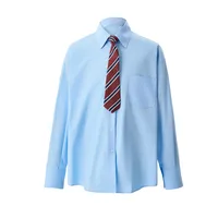 Jiayiku Men's  Spring New Style Simple Campus Style Jk Design Tie Shirt Long Sleeve Ins Fashionable And Handsome main image 3
