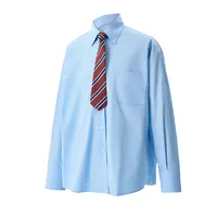 Jiayiku Men's  Spring New Style Simple Campus Style Jk Design Tie Shirt Long Sleeve Ins Fashionable And Handsome main image 4