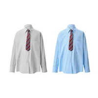 Jiayiku Men's  Spring New Style Simple Campus Style Jk Design Tie Shirt Long Sleeve Ins Fashionable And Handsome main image 5