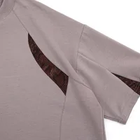 Jiayiku Men's  Summer New Niche Personality Python Pattern Stitching T-shirt Men's Short-sleeved Trendy Men's High-end Sense main image 4