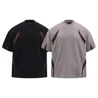 Jiayiku Men's  Summer New Niche Personality Python Pattern Stitching T-shirt Men's Short-sleeved Trendy Men's High-end Sense main image 5