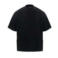 Jiayiku Men's  Summer New Niche Personality Stitching Simple Solid Color T-Shirt Short-sleeved Trendy Men's Base Shirt main image 2