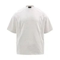 Jiayiku Men's  Summer New Niche Personality Stitching Simple Solid Color T-Shirt Short-sleeved Trendy Men's Base Shirt sku image 2