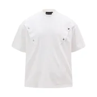 Jiayiku Men's Clothing  Summer New Style Simple Niche Personality Button Pleated T-shirt Short-sleeved Trendy Men's High-end Sense main image 1