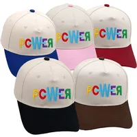 POWER Trucker Cap Popular Color Letters GD Color Matching Baseball Cap Embroidery Men And Women Vintage Hat main image 1